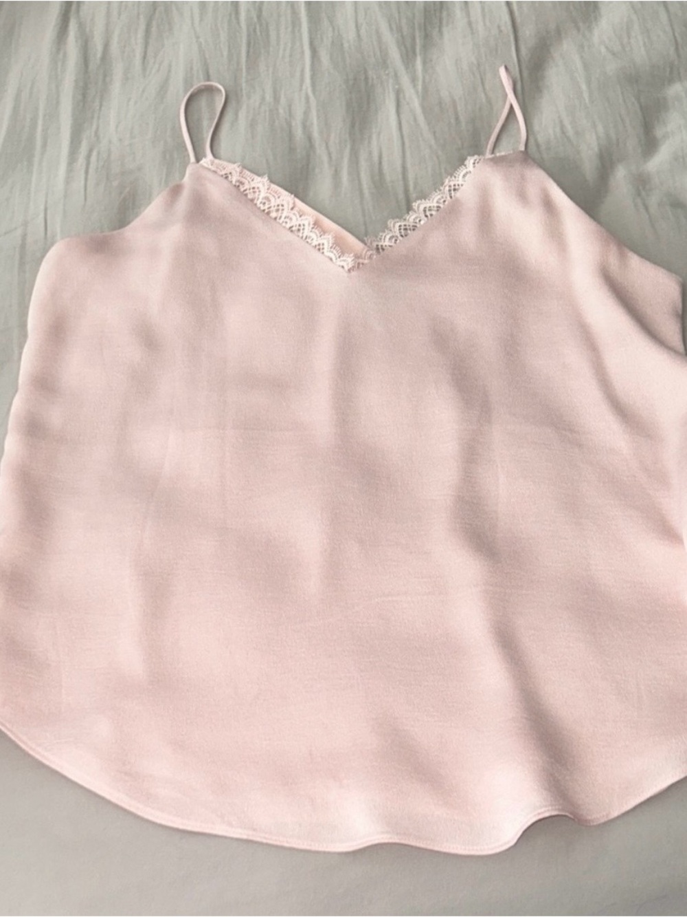 Express Soft Pink Lace Cami Top
